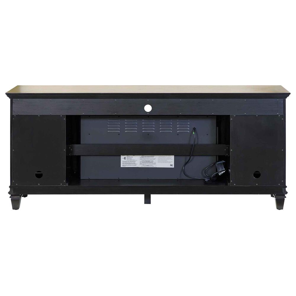 Wycliff Bay Hartford 75&quot; Fireplace TV Stand in Black and Gray, , large