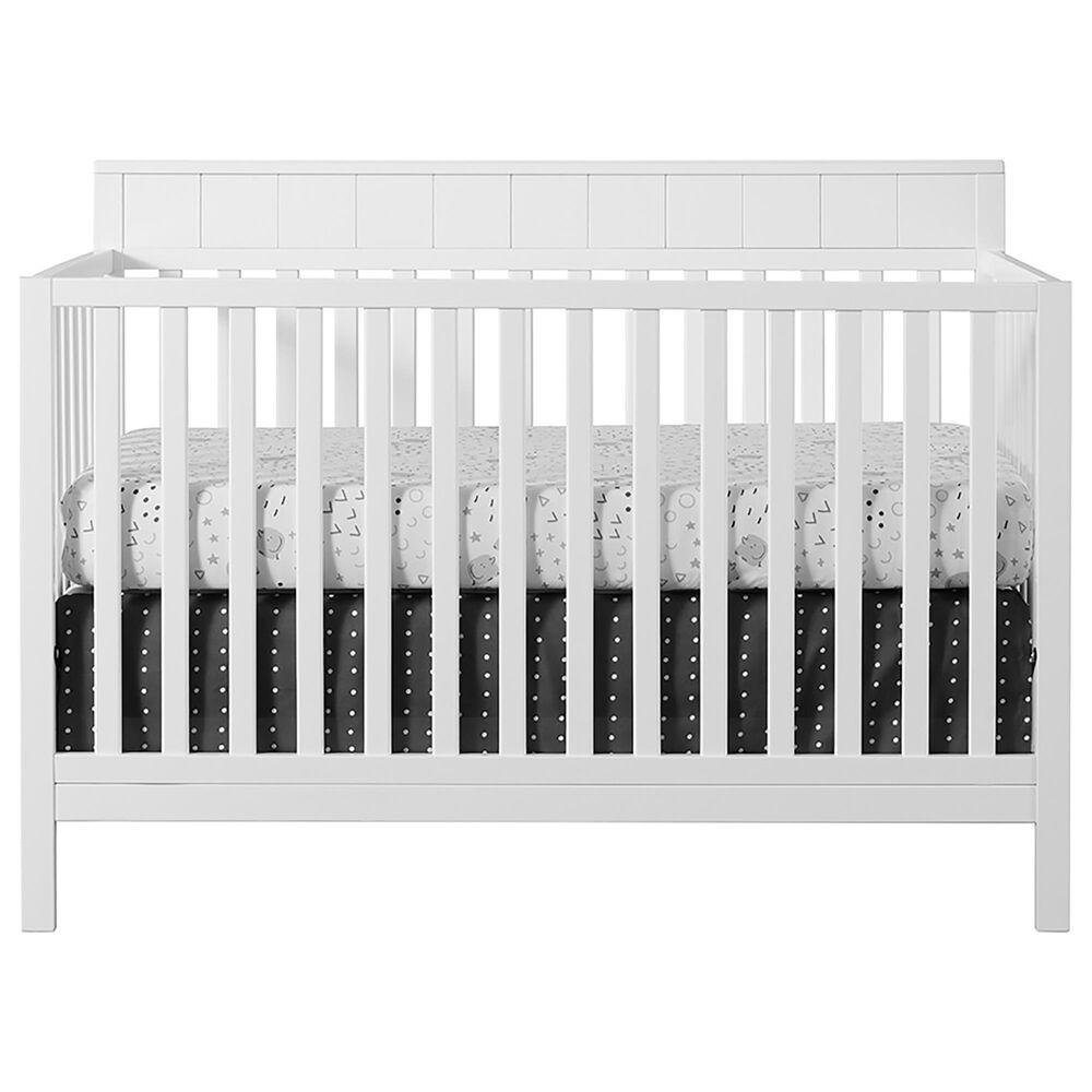 Oxford Baby Logan 4-In-1 Convertible Crib in Snow White, , large