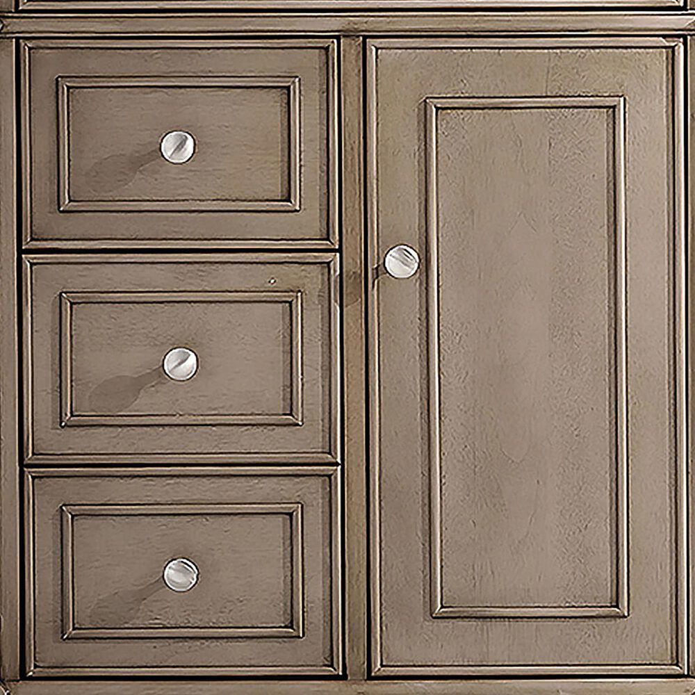 James Martin Vanities Bristol 30&quot; Single Bathroom Vanity in Whitewashed Walnut with Single Hole 3 cm White Zeus Quartz Top and Rectangular Sink, , large