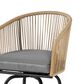Hearth and Haven 3-Piece Outdoor Patio Bar Set with Gray Cushion in Black, , large