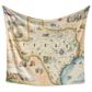 Xplorer Maps Fleece Blanket in Texas, , large