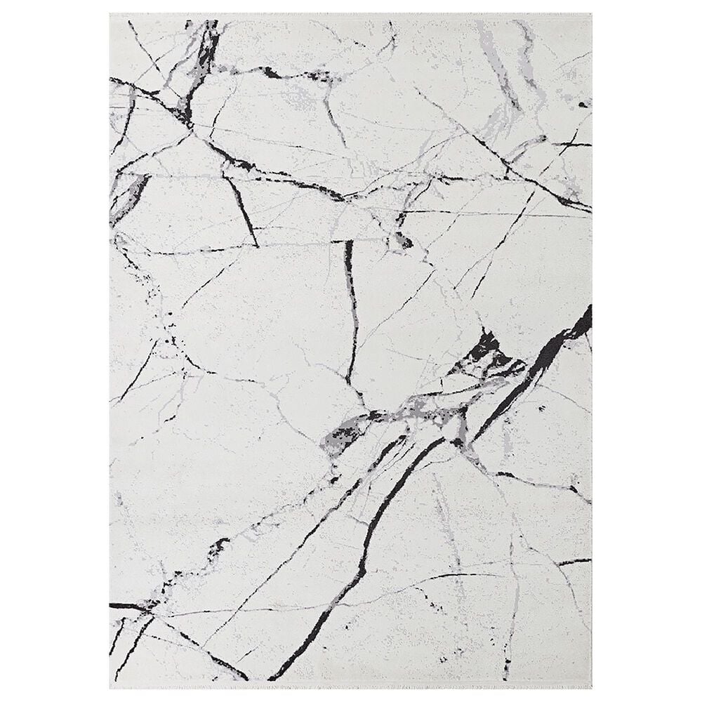 Couristan Marblehead Calcutta 3"11" x 5"11" Eggshell Area Rug, , large