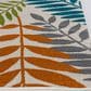 Central Oriental Terrace Tropic Blythewood 5" x 7"3" Snow and Multicolor Area Rug, , large
