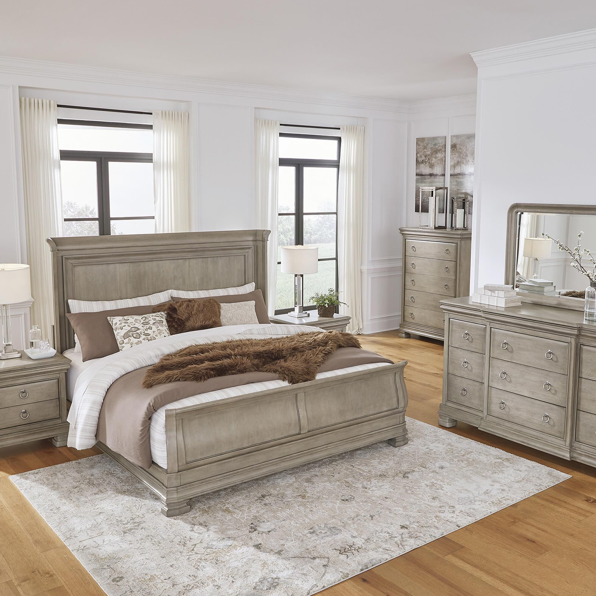 Ashley queen sleigh shop bed