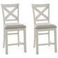 Ashley Robbinsdale Counter Height Barstool in White (Set of 2), , large