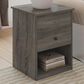 HOMLUX 1-Drawer Lift Top Nightstand in French Oak Grey, , large