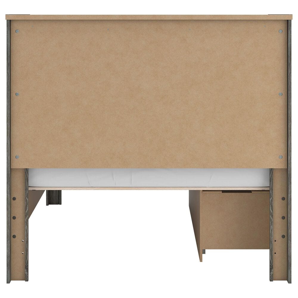 Ashley Frandern Full Platform Bed with Storage in Warm Gray, , large