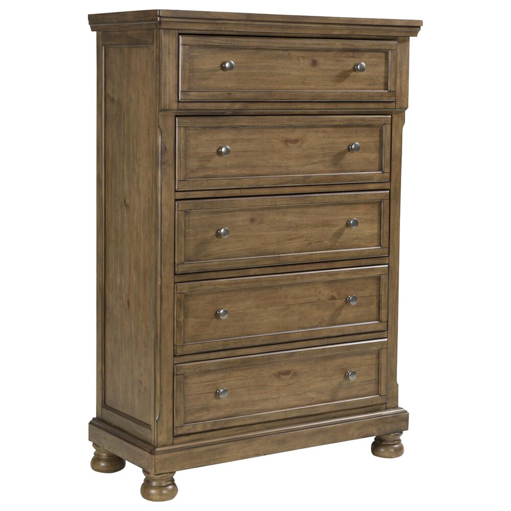 Ashley Feddinger 5-Piece King Storage Bedroom Set in Chestnut Brown, , large