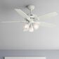 Hunter Newsome 52" Ceiling Fan with 3 Lights in Fresh White, , large