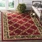 Safavieh Lyndhurst 5"3" x 7"6" Red and Black Area Rug, , large