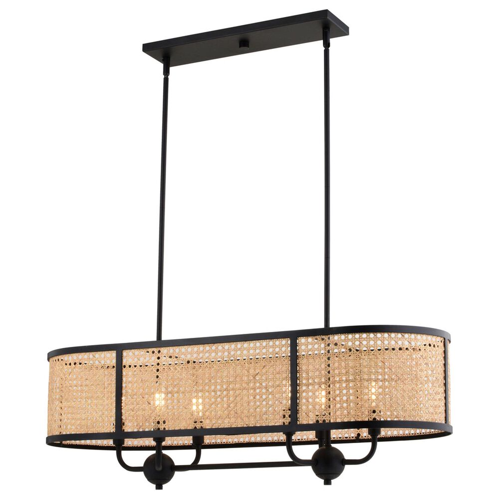 Vaxcel International Co. Ltd. Berens 6-Light Chandelier in Matte Black, , large