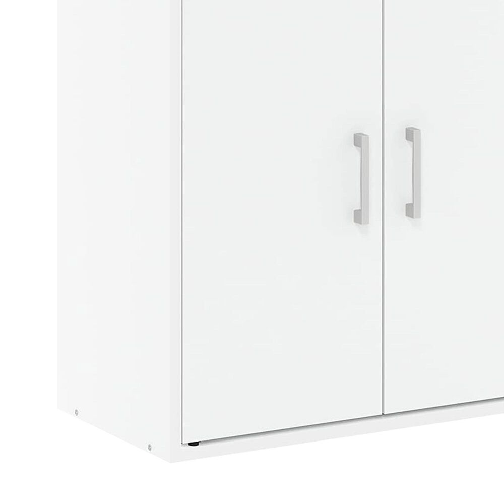 HOMLUX 4-Tier Open Shelf Display Bookcase in White, , large