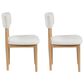 Ashley Sawdyn Dining Chair Set of 2 in White and Light Brown, , large