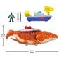 Fisher Price Aquachomp Chase Mosasaurus Dinosaur Action Figure Playset in Multicolor, , large