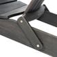 Hearth and Haven Malibu Outdoor Folding Adirondack Chair with Slatted Seating in Dark Gray, , large
