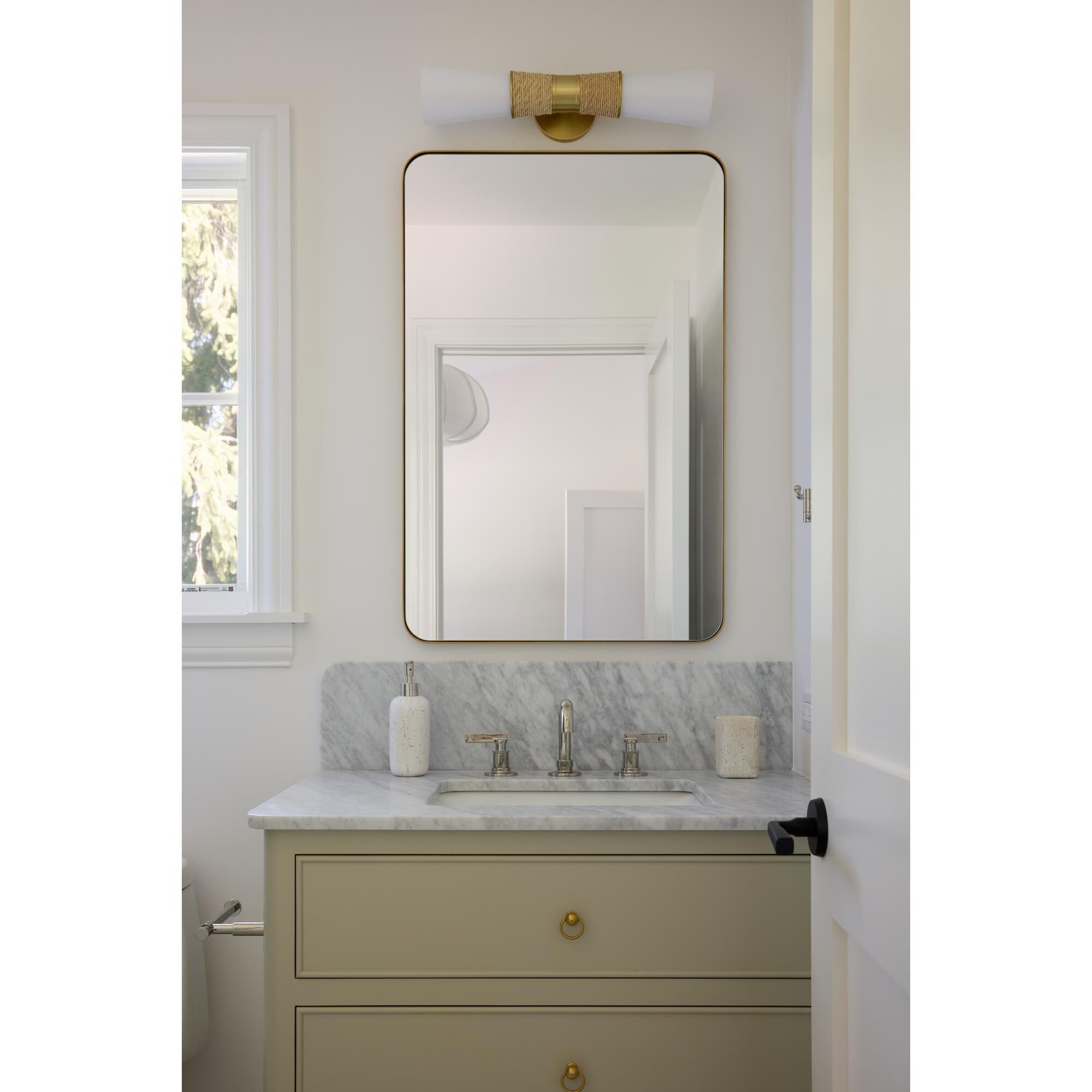Mitzi Lighting Mica 2-Light Wall Sconce in Aged Brass