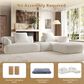 Hearth and Haven 2-Piece Right Facing L-Shaped Sectional Sofa with Pillow Back Cushions in White, , large