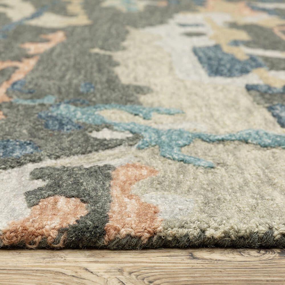 Oriental Weavers Kipton KIP01 10&#39; x 13&#39; Grey and Blue Area Rug, , large