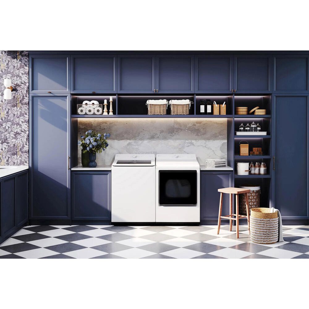 LG 5 Cu. Ft. Smart Top Load Washer and 7.3 Cu. Ft. Electric Dryer Laundry Pair in Alpine White, , large