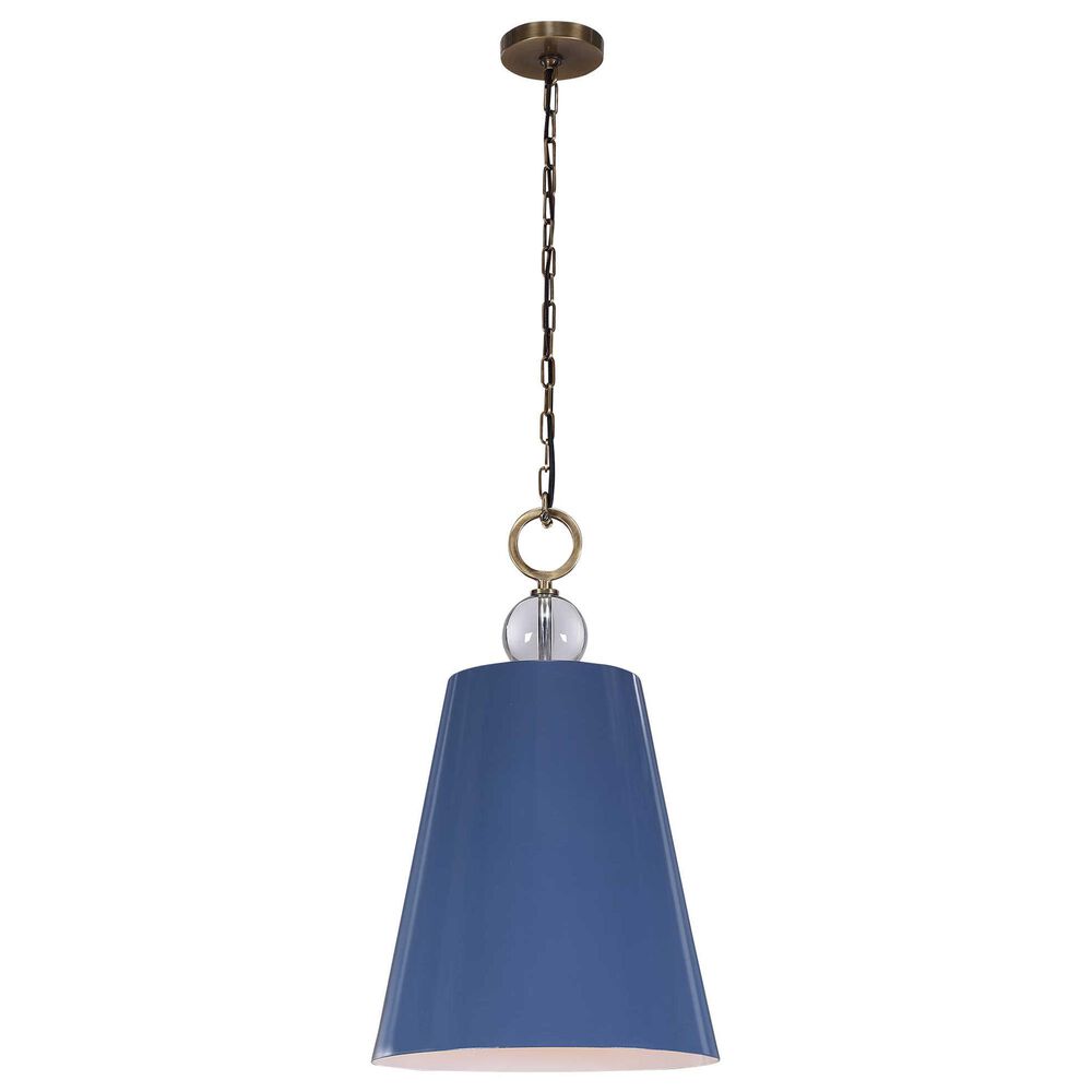 Uttermost Delray 1-Light Pendant in Blue, , large