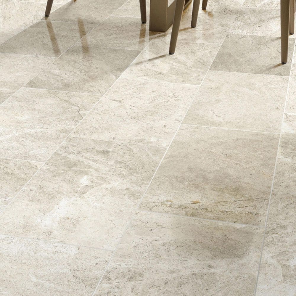 Emser Tundra Gray 2" x 2" on 12" x 12" Marble Mosaic Sheet, , large