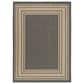 Nourison Horizon HOZ03 Charcoal 6" x 9" Indoor/Outdoor Area Rug, , large
