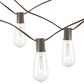 The Gerson Company 20" Electric Patio String Lights with ST38 Bulbs in Brown - Set of 2, , large