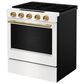 KitchenAid 5.0 Cu. Ft. Smart Slide-in Gas Range in Porcelain White, , large