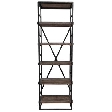 Classic Home Evan Bookshelf in Brown and Black, , large