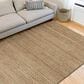 L&R Resources Natural Fiber 7"9" x 9"9" Bright White Area Rug, , large