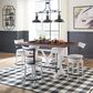 Signature Design by Ashley Valebeck Swivel Counter Height Stool in White and Black, , large