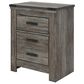 Ashley Frandern 4-Piece Full Bookcase Bedroom Set in Rustic Warm Gray, , large
