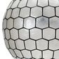 Creative Coop Simone 20" Pendant with Pearly White Shade in Black, , large