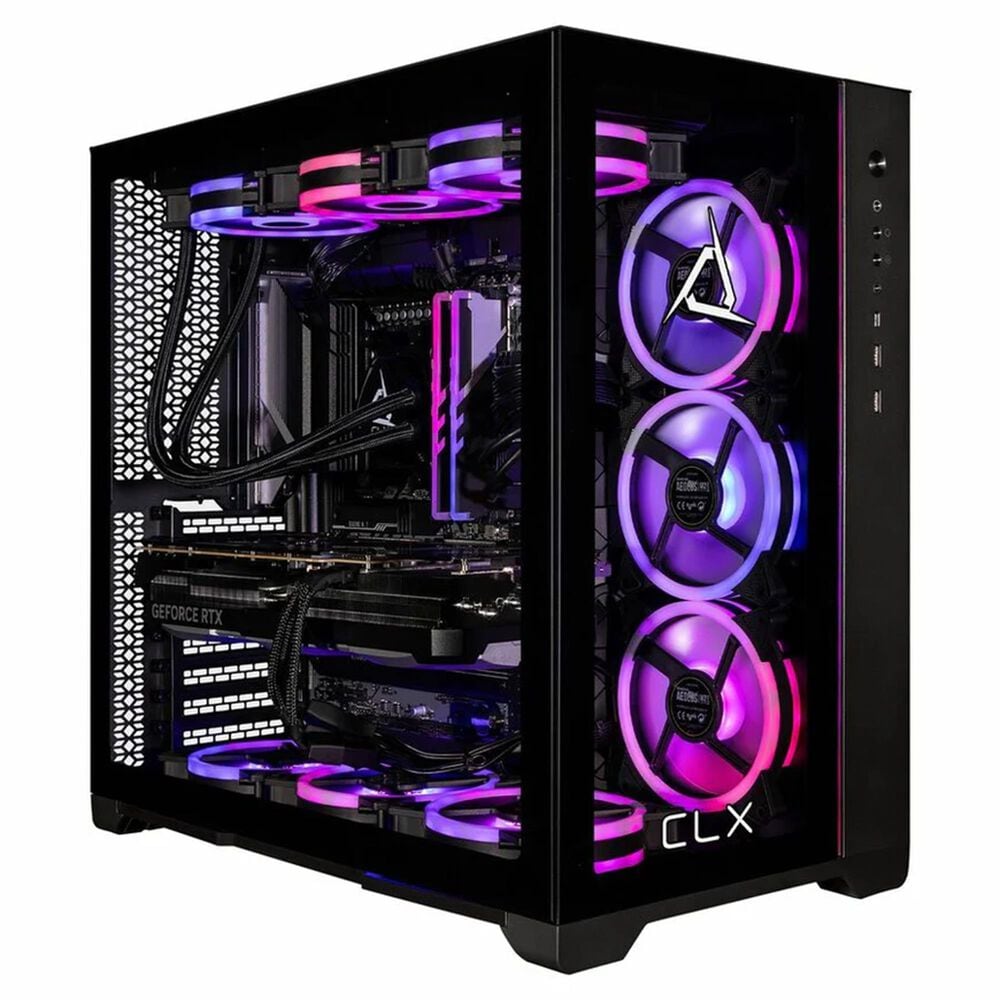 CLX Set Gaming Desktop | AMD Ryzen 7 7800X3D - 32 GB RAM - NVIDIA GeForce RTX 4070 - 2 TB SSD in Black, , large