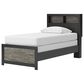Ashley Broachmyn Twin Bookcase Bed in Black and Gray, , large