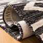 Safavieh Micro-Loop MLP153H 5" Square Charcoal and Ivory Area Rug, , large
