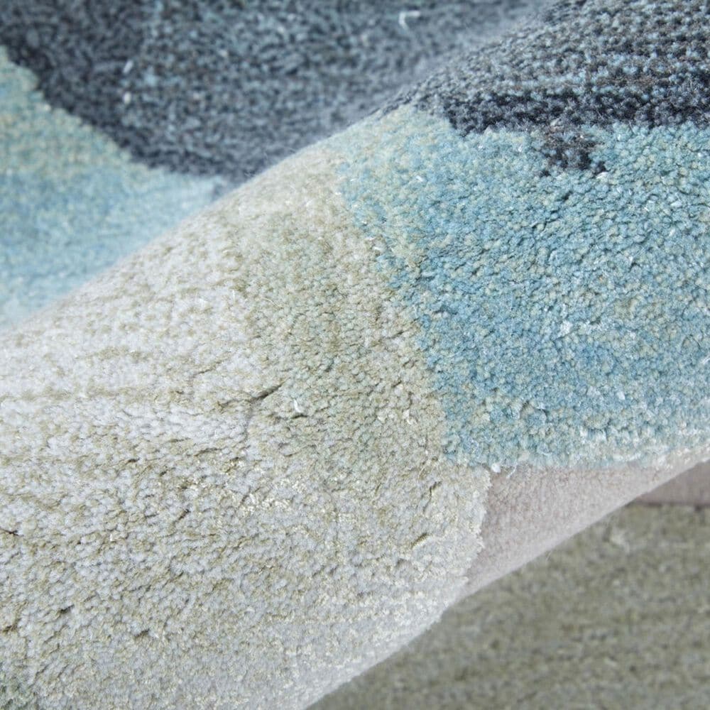 Feizy Rugs Kawai 9&#39; x 12&#39; Green and Blue Area Rug, , large