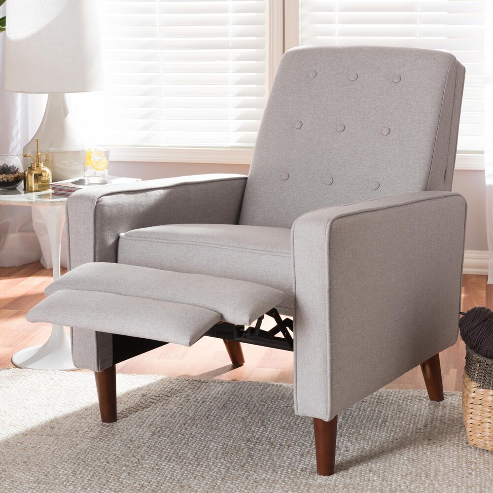 Baxton Studio Mathias Lounge Chair in Light Grey, , large
