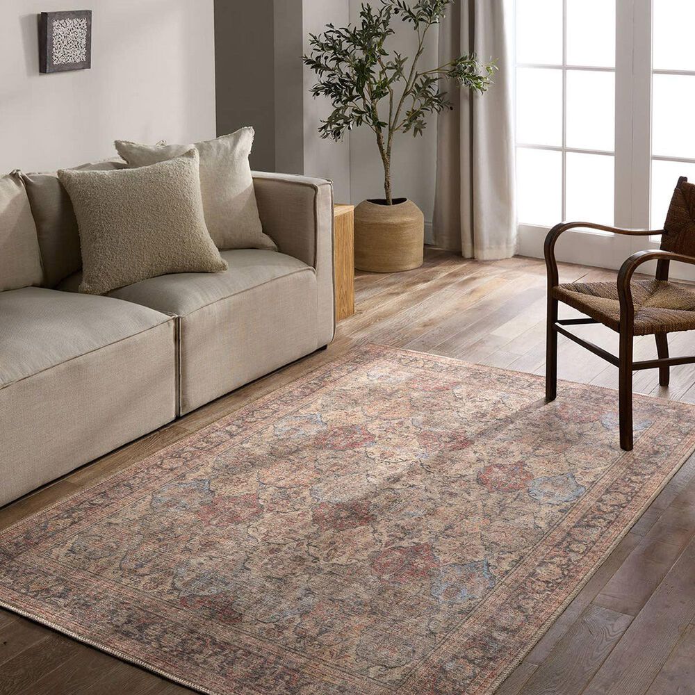 Jaipur Garcia Toreth 5&#39; x 8&#39; Moonlight, Major Brown, Humus, Arona and Light Mahogany Area Rug, , large
