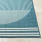 Surya Alfresco 5"11" x 8"10" Marine Blue, Light Silver, Slate Blue and Metallic Silver Indoor/Outdoor Area Rug, , large