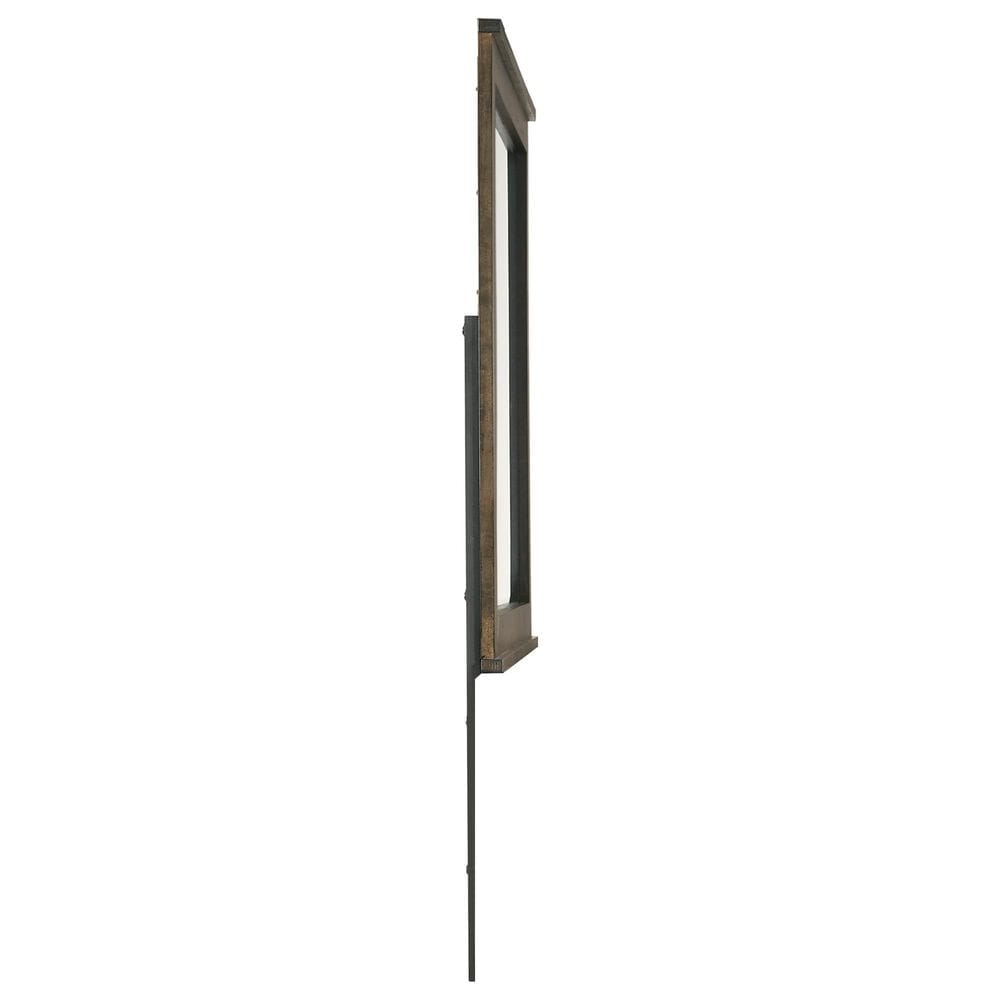 New Heritage Design Blue Ridge Dresser Mirror in Rustic Gray, , large