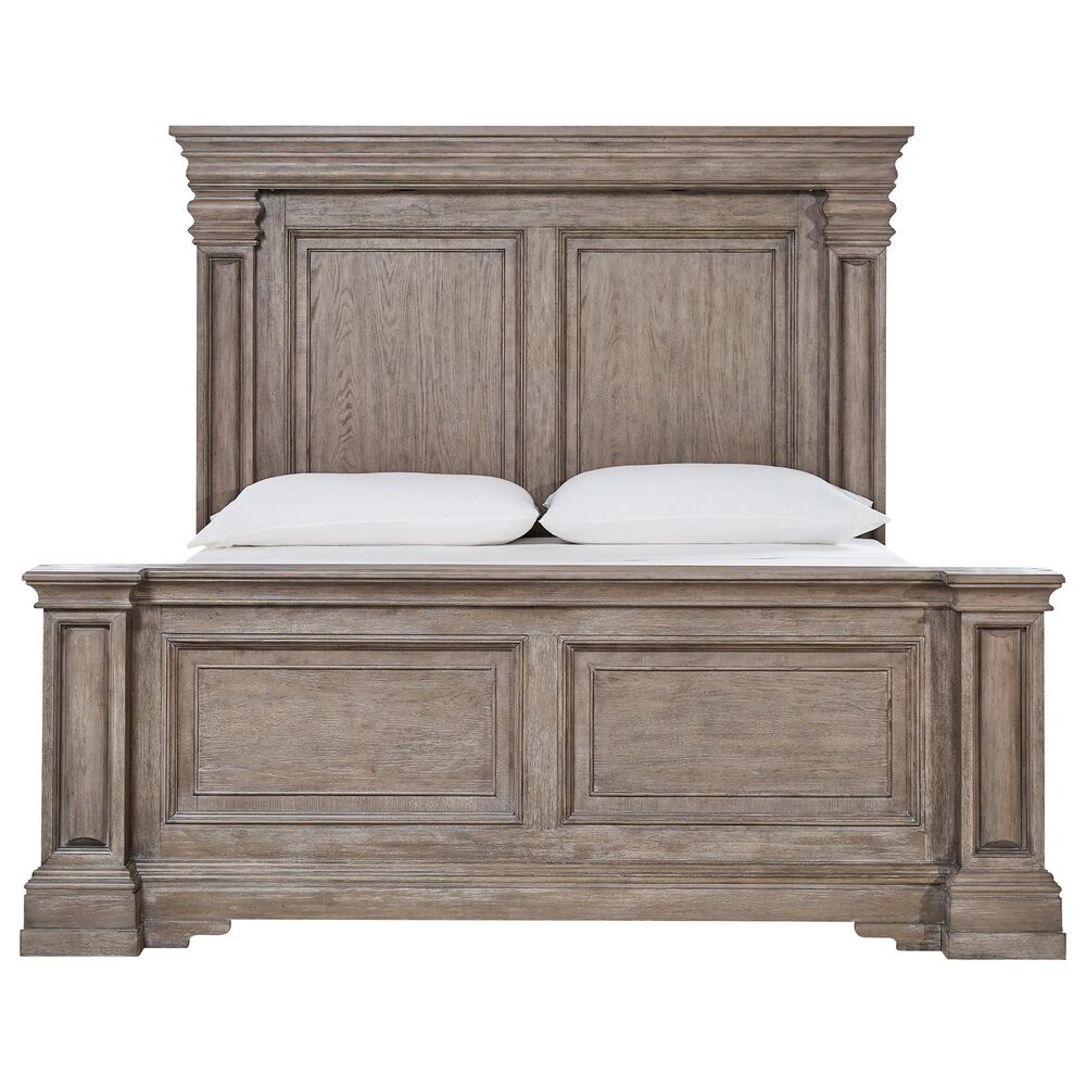 Millenium Blairhurst King Panel Bed in Light Grayish Brown with LED Lights, , large