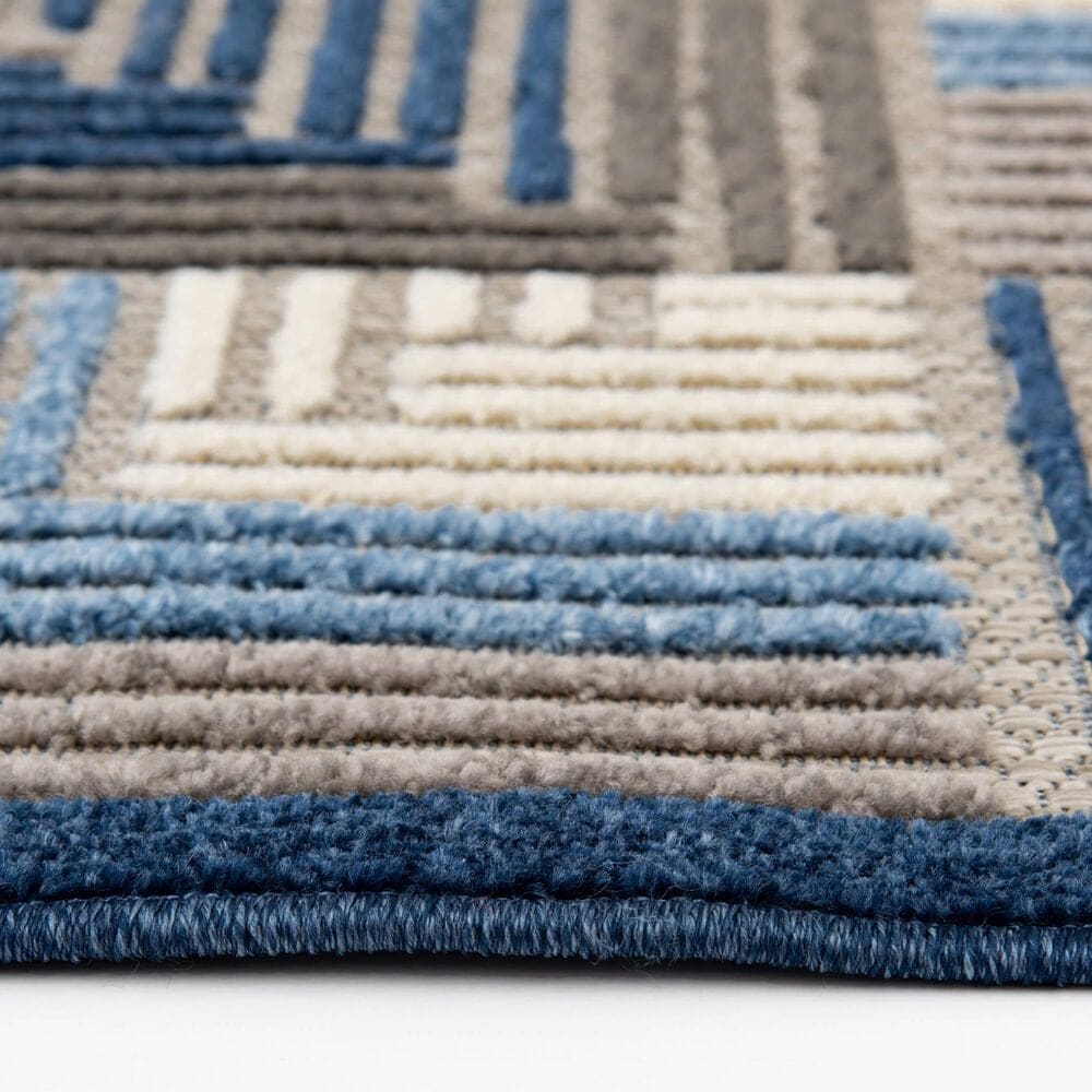 Central Oriental Fontana Haldis 2&#39;2&quot; x 3&#39; Gray and Blue Area Rug, , large