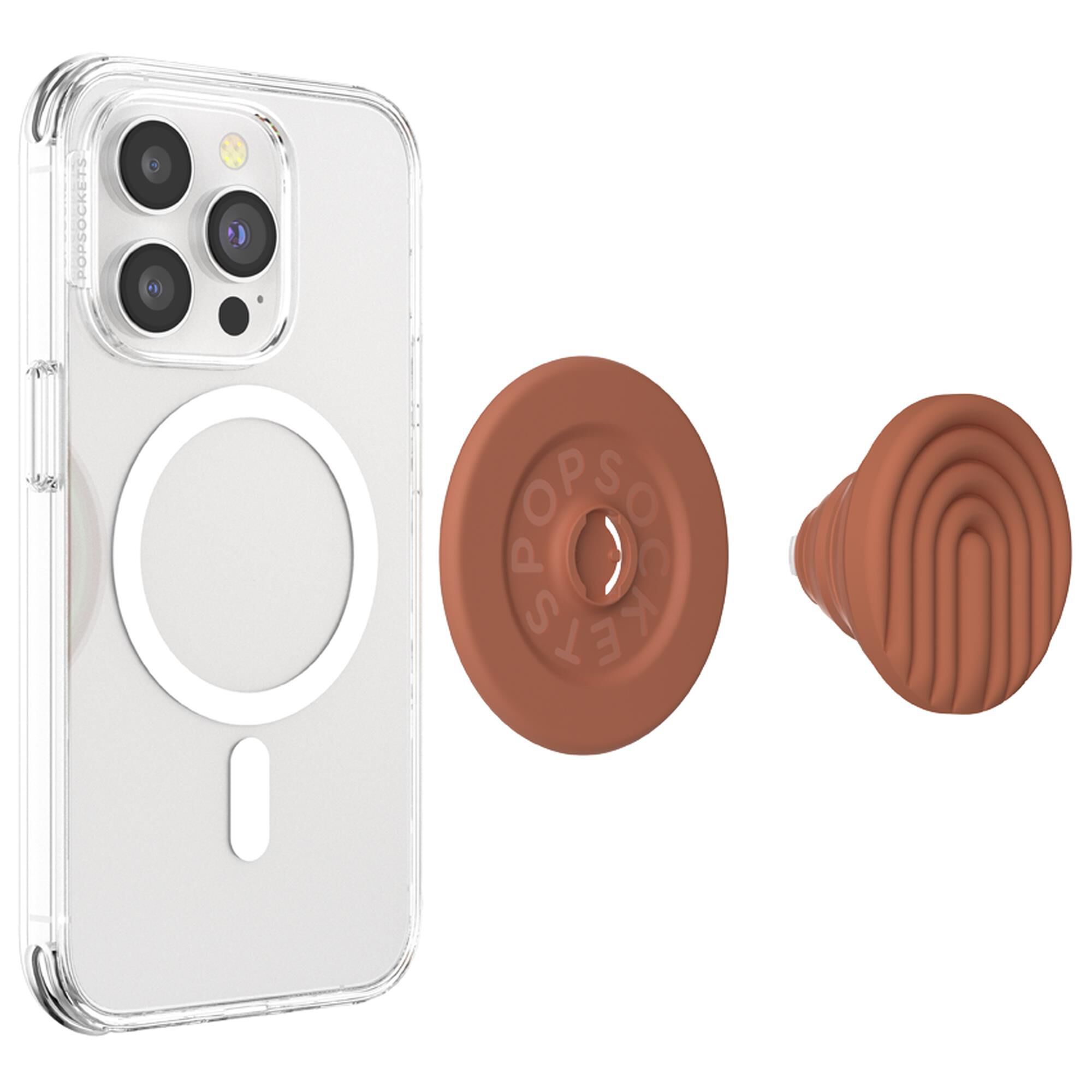 PopSockets New Neutrals MagSafe PopGrip in Popout Curves Terra Cotta