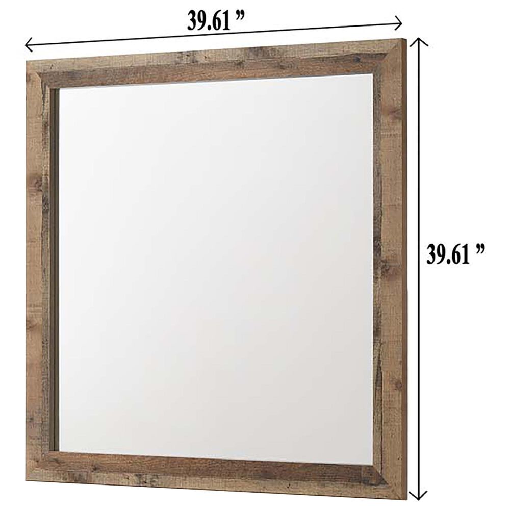 Crown Mark Elmer Dresser Mirror in Rustic Brown, , large