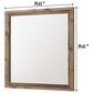 Crown Mark Elmer Dresser Mirror in Rustic Brown, , large