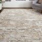 Feizy Laina 4" x 6" Beige and Gray Area Rug, , large