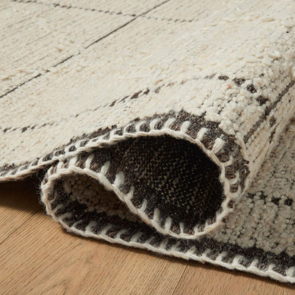 Amber Lewis x Loloi Bowie Ivory and Mocha 2'9" x 8' Runner, , large