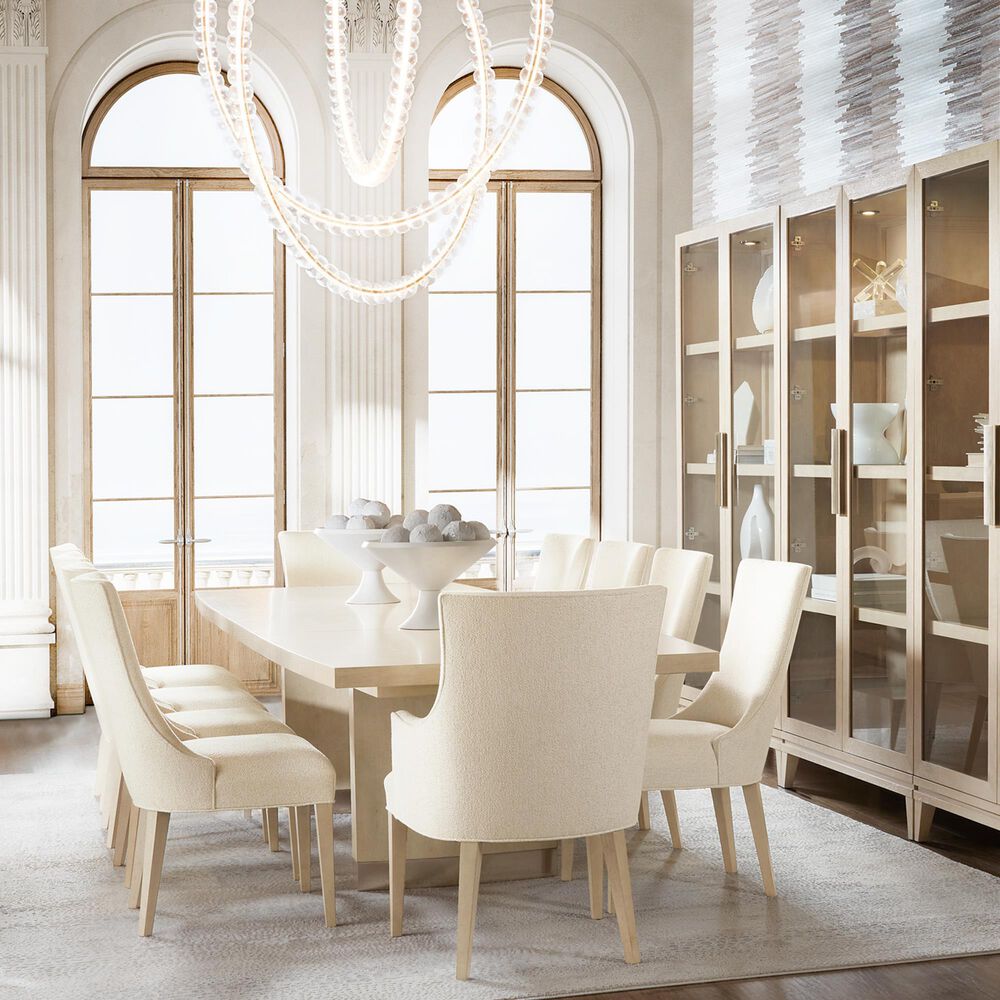 HOOKER FURNITURE Westwood 11-Piece Rectangular Dining Set in Polished Limestone, , large