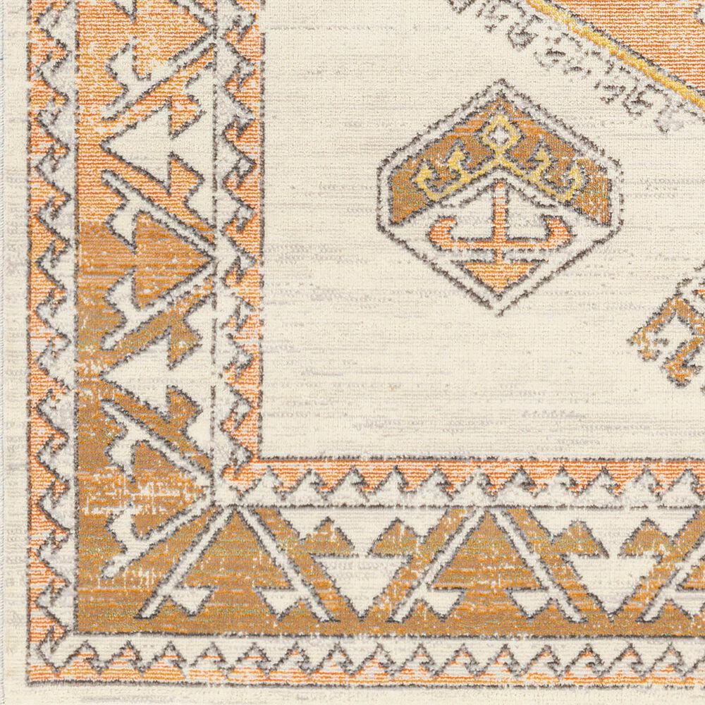 Surya Bodrum BDM-2313 7&#39;10&quot; x 10&#39; Ivory, Saffron, Gray, Aqua, Camel and Coral Area Rug, , large